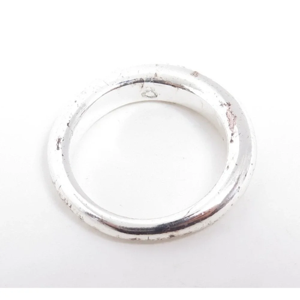 Simple Domed Silver Band Ring‎ Sz 8.5